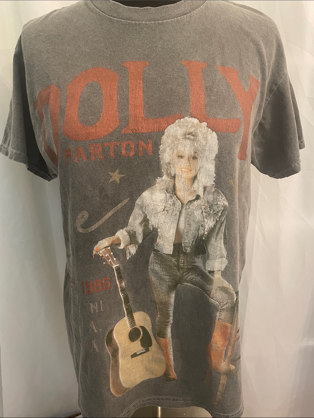 Authentic Vintage Dolly Parton Live Graphic 1985 Concert Tour size S Dolly tdmrk